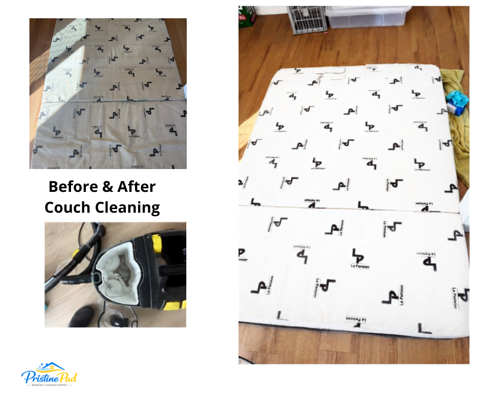 Before After Pristine Pad Mattress Cleaning (5) Before and after mattress cleaning by Pristine Pad, professional mattress, upholstery and rug cleaning services in Brisbane