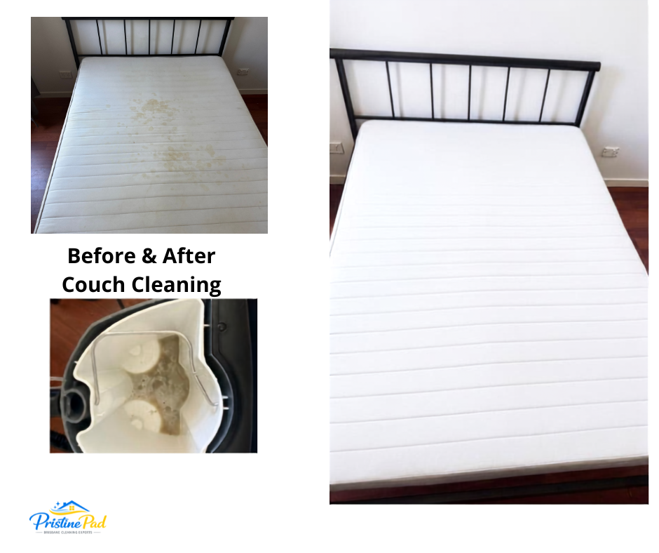 Before After Pristine Pad Mattress Cleaning (8) Before and after mattress cleaning by Pristine Pad, professional mattress, upholstery and rug cleaning services in Brisbane